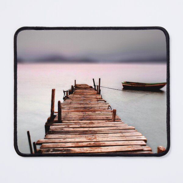 Item preview, Mysterious Mystical Boat Dock Fantasy Sunset Lake Reflections designed and sold by DEC02.