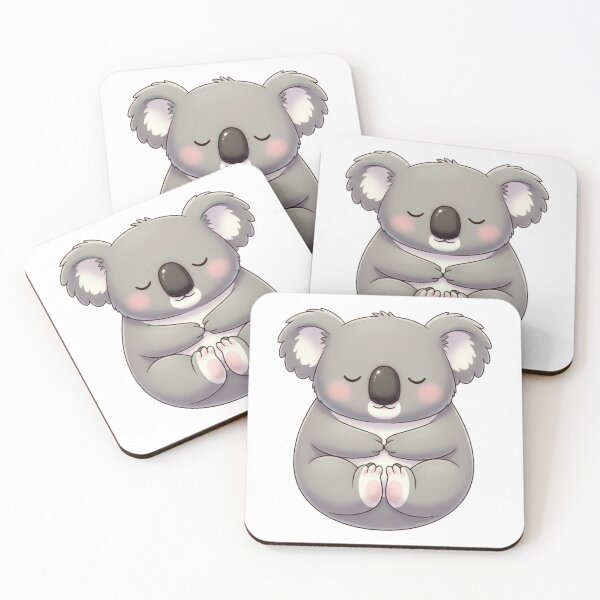 Item preview, Adorable Round Sleeping Koala designed and sold by Teeny Quities.