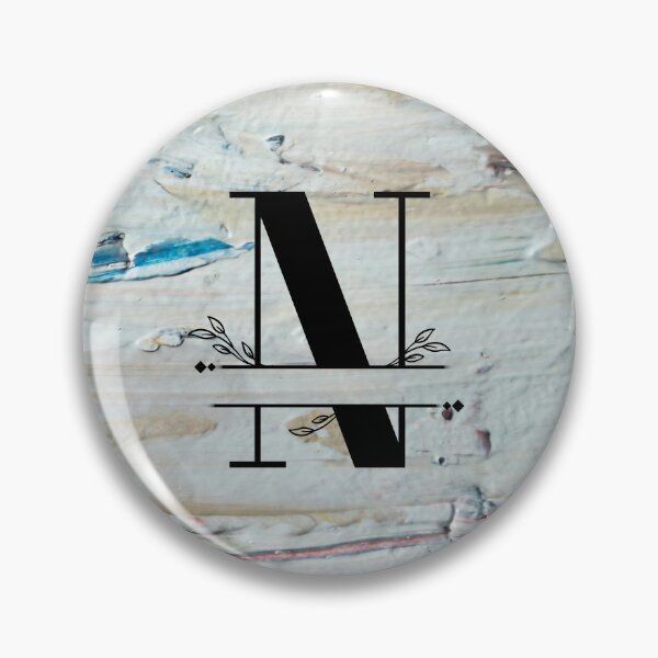 Item preview, Monogram...N...on colourful textured cement/concrete wall background designed and sold by CHASAcreative.
