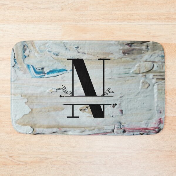 Item preview, Monogram...N...on colourful textured cement/concrete wall background designed and sold by CHASAcreative.