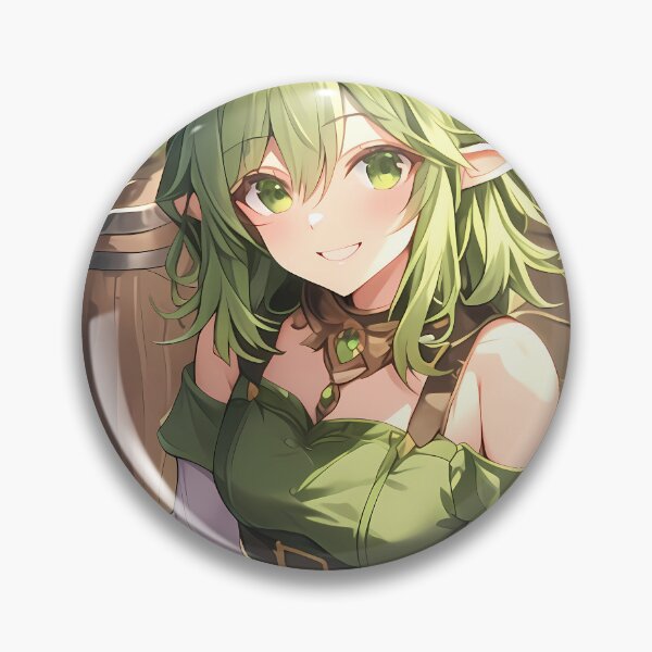 Item preview, Aoi Princess Connect Game Anime Girl Fantasy Elf Forest Green Mood designed and sold by mildaclairmo.
