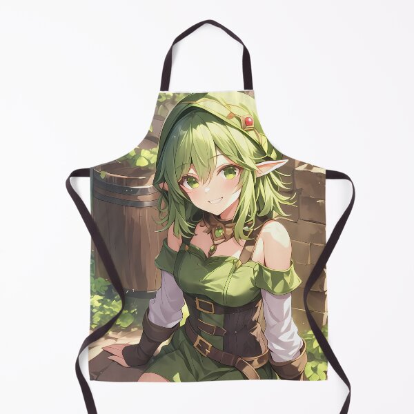 Item preview, Aoi Princess Connect Game Anime Girl Fantasy Elf Forest Green Mood designed and sold by mildaclairmo.