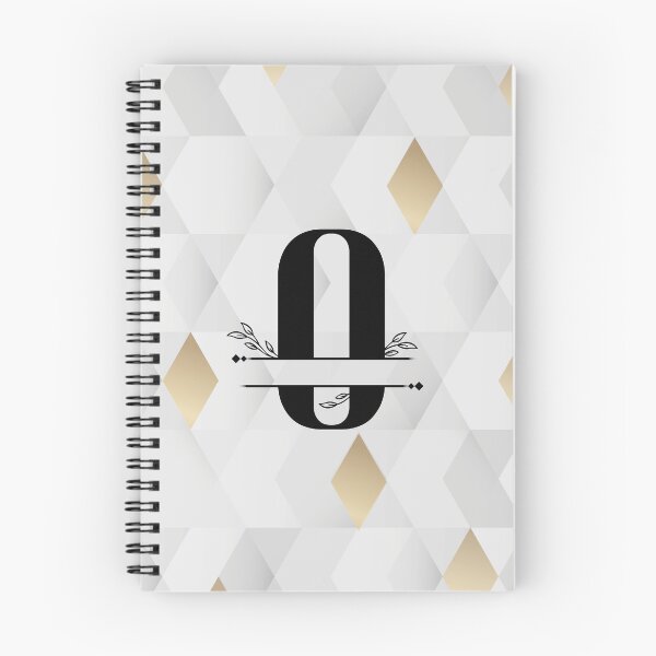 Item preview, Monogram...O... with abstract gold and grey diamond background designed and sold by CHASAcreative.