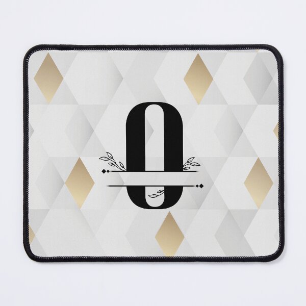 Item preview, Monogram...O... with abstract gold and grey diamond background designed and sold by CHASAcreative.