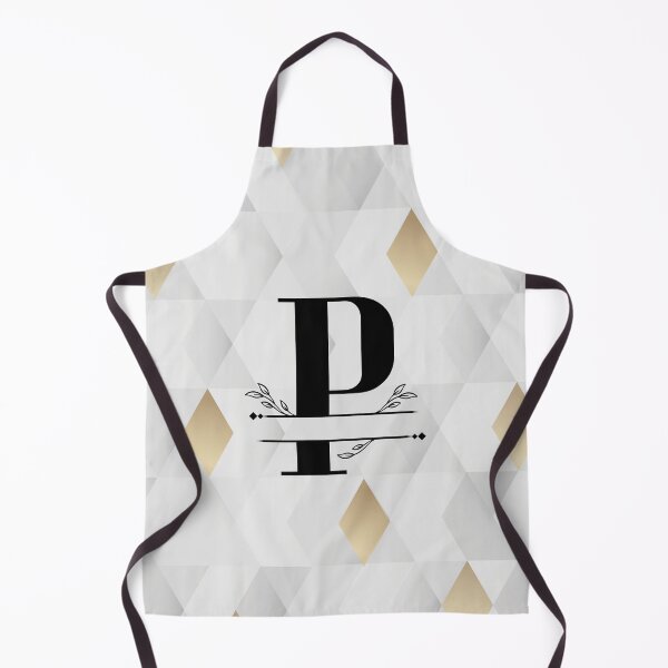 Item preview, Monogram...P... with abstract gold and grey diamond background designed and sold by CHASAcreative.