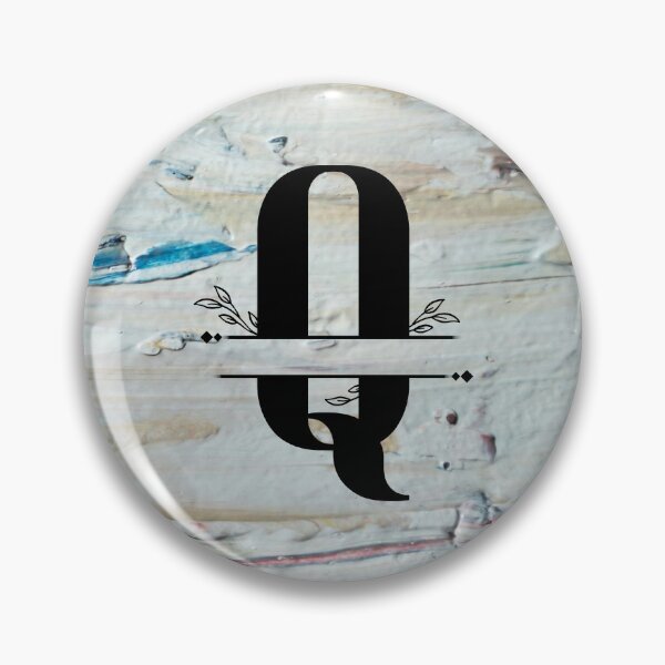 Item preview, Monogram...Q... with colourful textured cement/concrete wall background designed and sold by CHASAcreative.