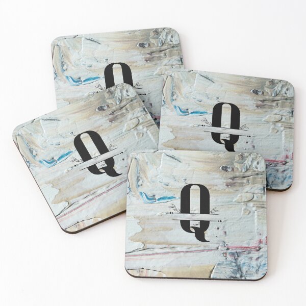 Item preview, Monogram...Q... with colourful textured cement/concrete wall background designed and sold by CHASAcreative.