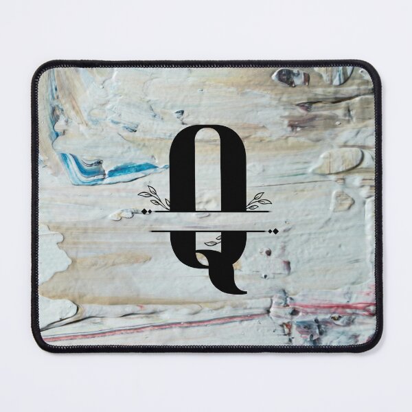 Item preview, Monogram...Q... with colourful textured cement/concrete wall background designed and sold by CHASAcreative.