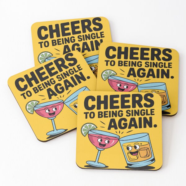 Item preview, Cheers To Being Single Again designed and sold by miriamo25.
