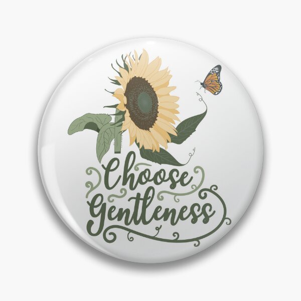 Item preview, Choose Gentleness - Sunflower and Butterfly Zen Botanical Art designed and sold by Exception-D.