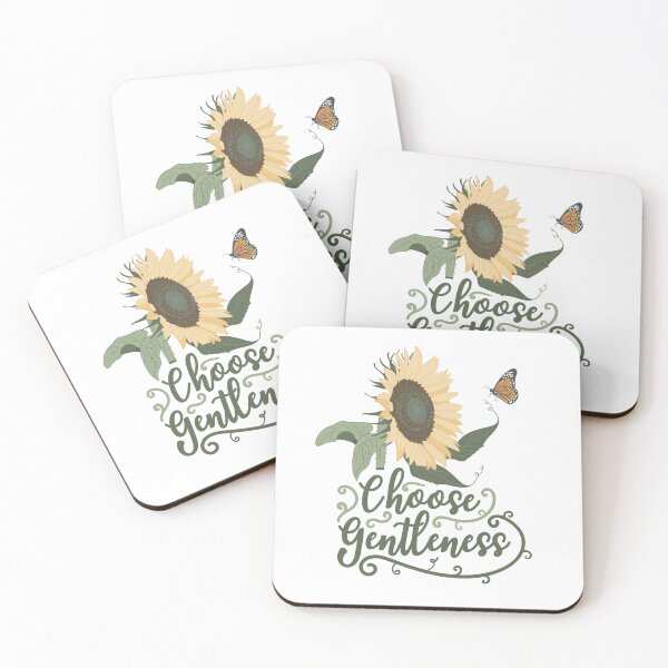 Item preview, Choose Gentleness - Sunflower and Butterfly Zen Botanical Art designed and sold by Exception-D.