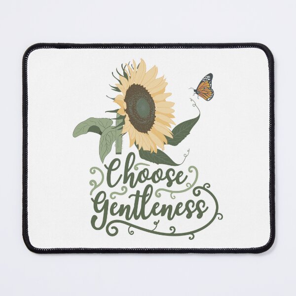 Item preview, Choose Gentleness - Sunflower and Butterfly Zen Botanical Art designed and sold by Exception-D.