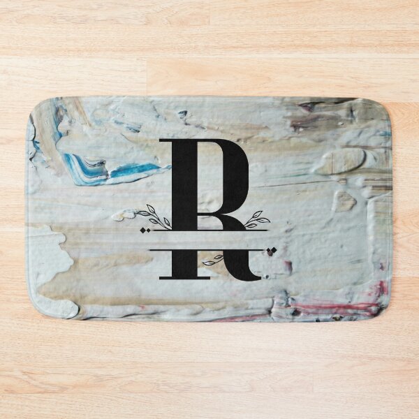 Item preview, Monogram...R... with colourful textured cement/concrete wall background designed and sold by CHASAcreative.
