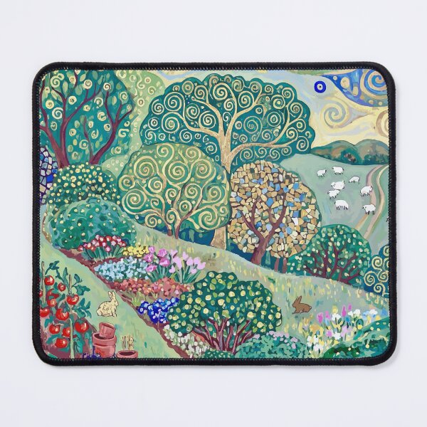 Item preview, Gustav Klimt Flower Garden with Animals designed and sold by Vicky Brago-Mitchell®.