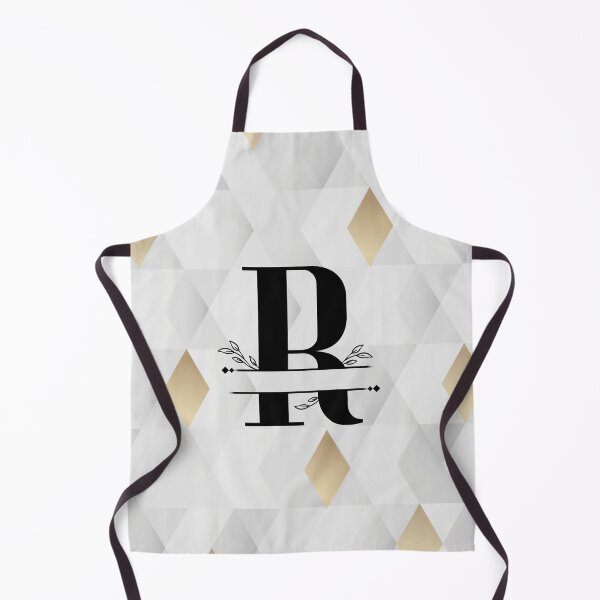Item preview, Monogram...R... with abstract gold and grey diamond background designed and sold by CHASAcreative.