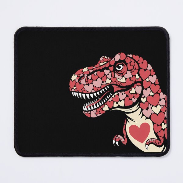 Item preview, Dinosaur T-Rex Heart Mosaic Valentine Art designed and sold by sky11PP.