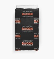 Funny Bacon Gift for Keto Lovers on Ketogenics Duvet Cover