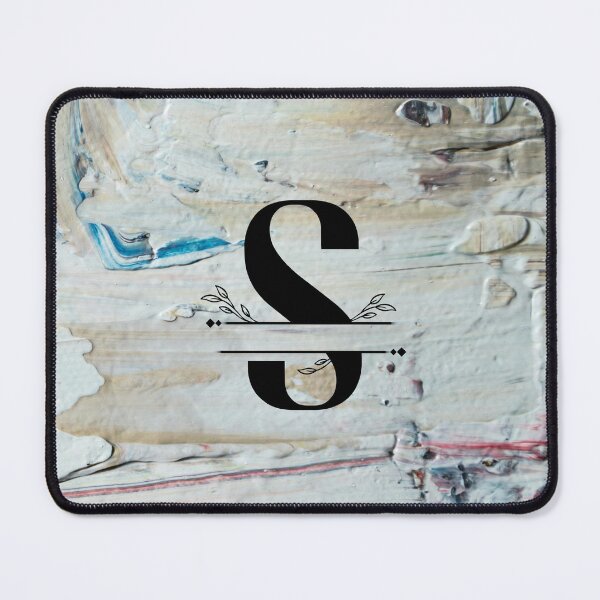 Item preview, Monogram...S... with colourful textured cement/concrete wall background designed and sold by CHASAcreative.