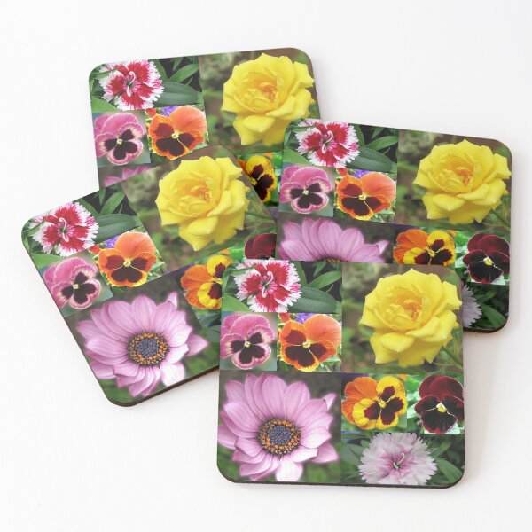Item preview, Sunkissed Summer Flowers Collage - Unframed designed and sold by BlueMoonRose.