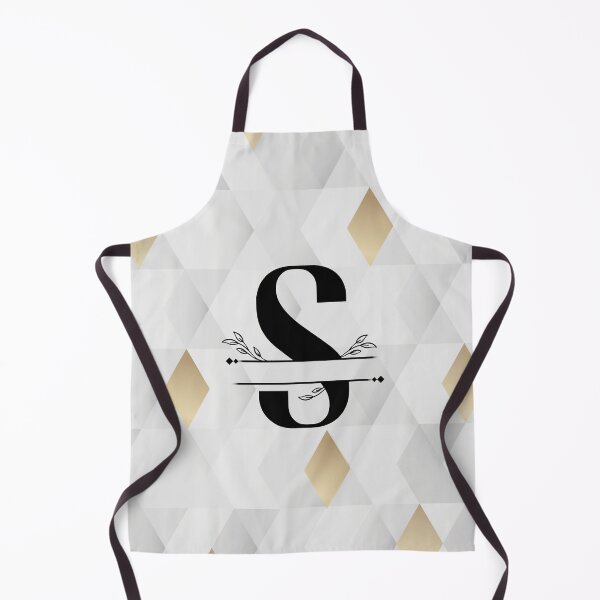Item preview, Monogram...S... with abstract gold and grey diamond background designed and sold by CHASAcreative.