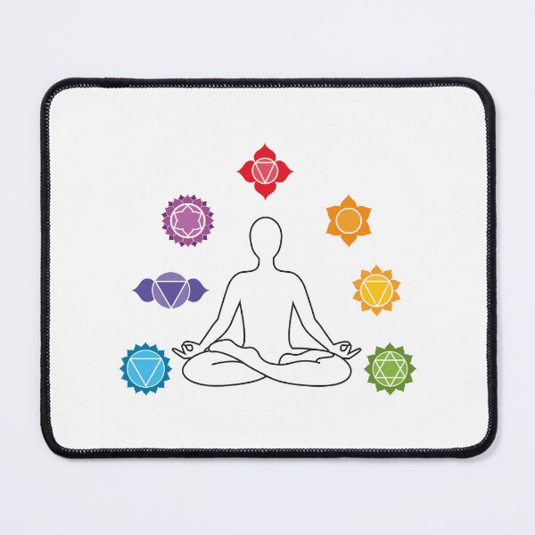 Item preview, Meditating Chakra Alignment Graphic | Seven Chakra Silhouette Illustration designed and sold by SacredPractice.
