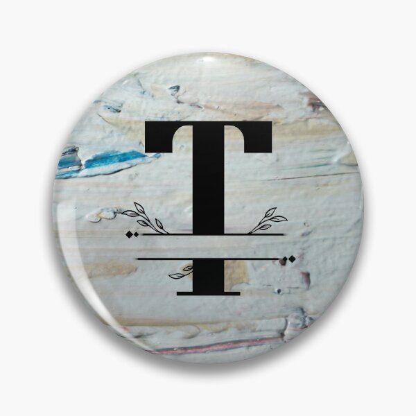 Item preview, Monogram...T... with colourful textured cement/concrete wall background designed and sold by CHASAcreative.