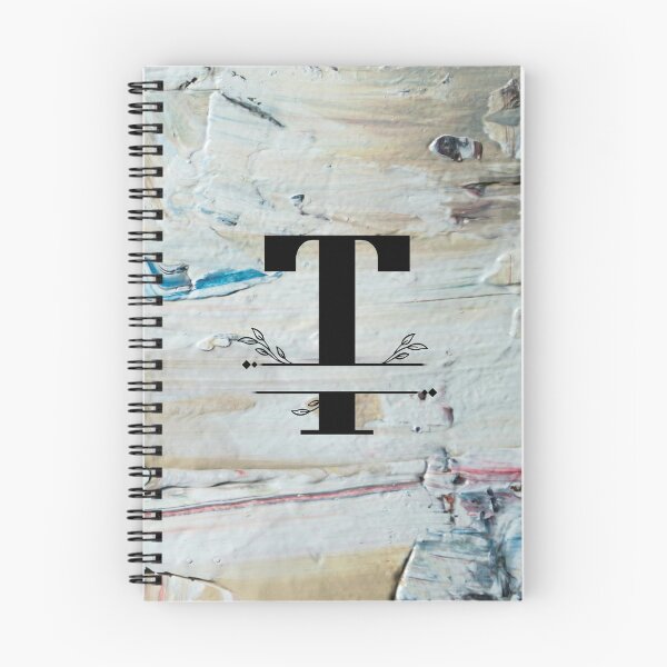 Item preview, Monogram...T... with colourful textured cement/concrete wall background designed and sold by CHASAcreative.