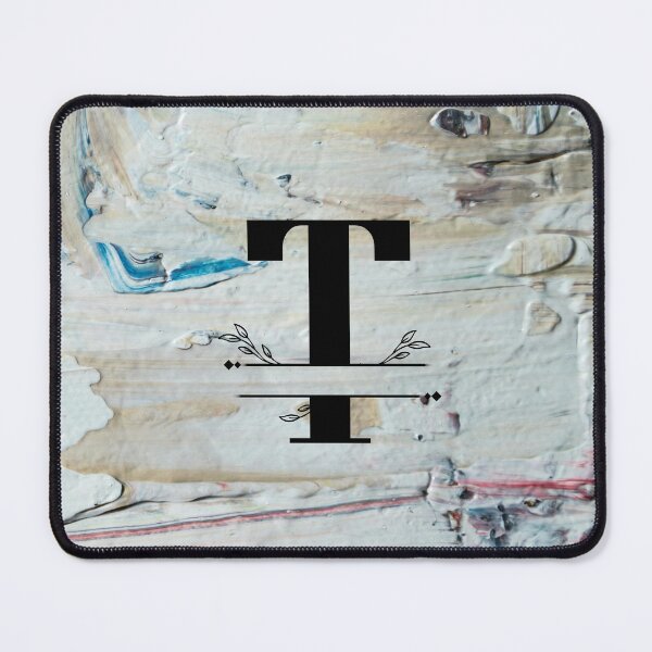 Item preview, Monogram...T... with colourful textured cement/concrete wall background designed and sold by CHASAcreative.