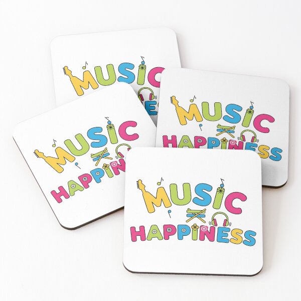 Item preview, Music = Happiness – Funny Musician Guitarist Drummer T-Shirt designed and sold by Muzgle.