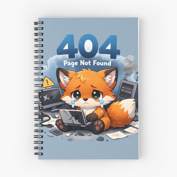 Item preview, 404 Error Page Not Found Cute Fox Programmer Humor designed and sold by Still Breathing Studio.