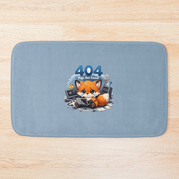 Item preview, 404 Error Page Not Found Cute Fox Programmer Humor designed and sold by Still Breathing Studio.