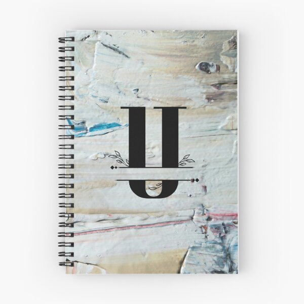 Item preview, Monogram...U... with colourful textured cement/concrete wall background designed and sold by CHASAcreative.