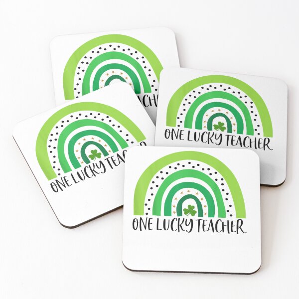 Item preview, One lucky teacher shamrock designed and sold by RoyesButler.