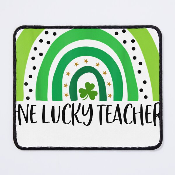 Item preview, One lucky teacher shamrock designed and sold by RoyesButler.