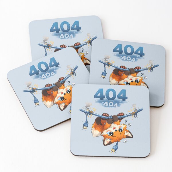 Item preview, 404 Not Found Network Error Fox Broken Cable designed and sold by Still Breathing Studio.