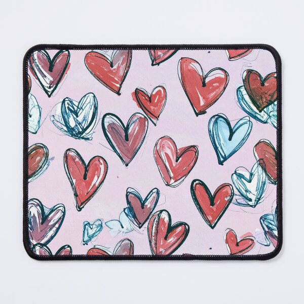 Item preview, Hand Drawn Hearts Seamless Pattern designed and sold by yara.lahdo.