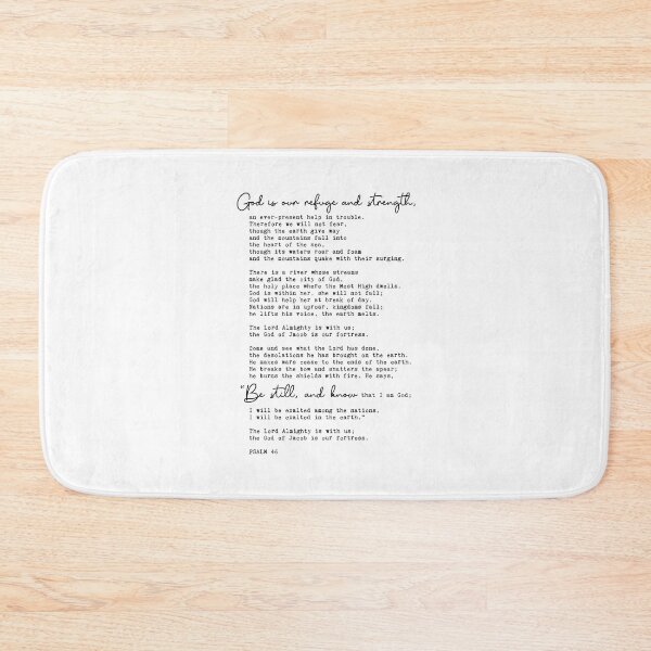 Item preview, God is our refuge and strength....Be still and know I am God. designed and sold by corbrand.