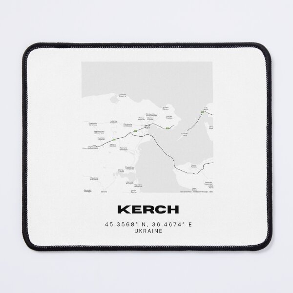 Item preview, Kerch Ukraine Map Print | Coordinates Minimalist City Wall Art designed and sold by RM-Journey.