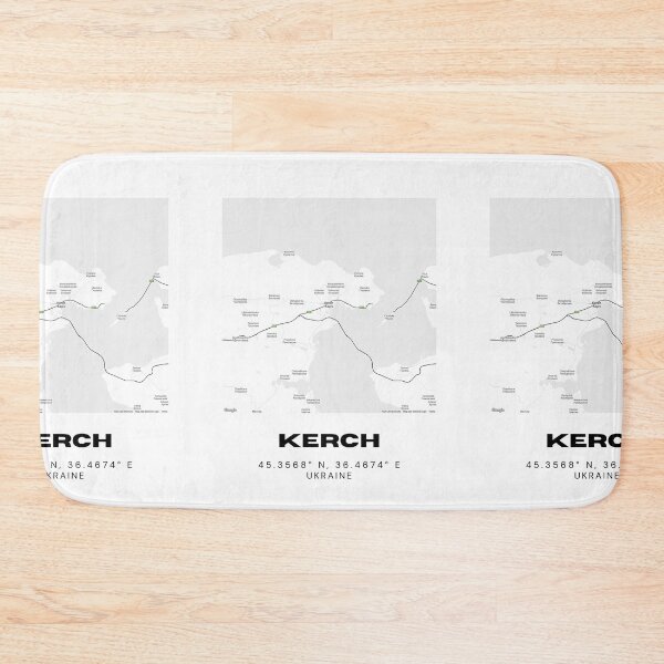 Item preview, Kerch Ukraine Map Print | Coordinates Minimalist City Wall Art designed and sold by RM-Journey.