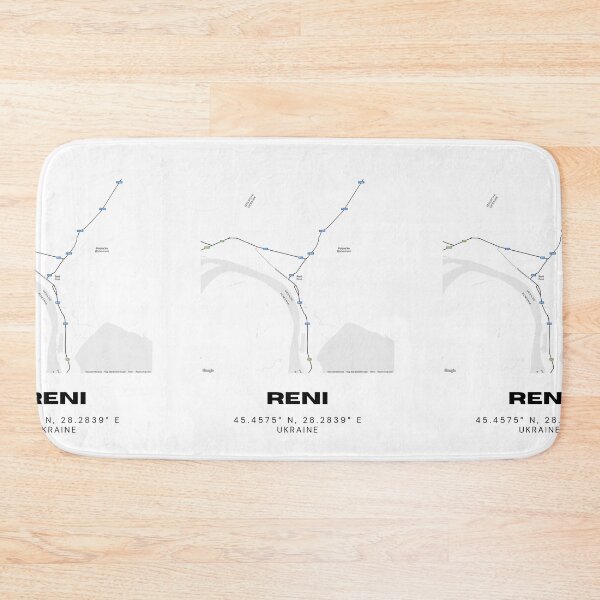 Item preview, Reni Ukraine Map Print | Coordinates Minimalist City Wall Art designed and sold by RM-Journey.