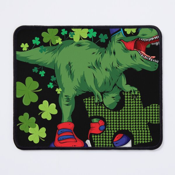 Item preview, Dinosaur Autism Awareness Shamrock St. Patrick's Day Lucky designed and sold by RoyesButler.