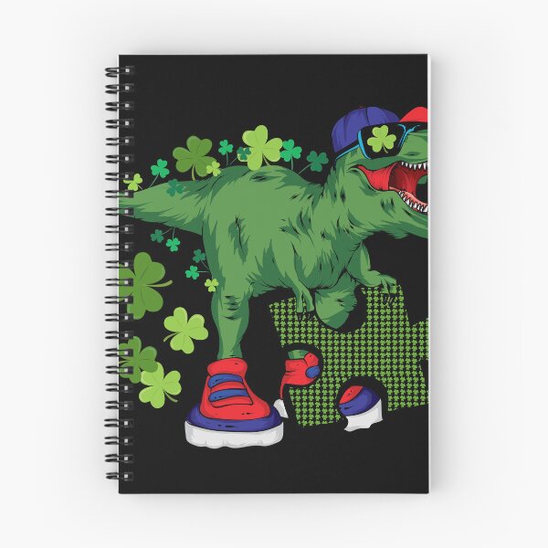 Item preview, Dinosaur Autism Awareness Shamrock St. Patrick's Day Lucky designed and sold by RoyesButler.