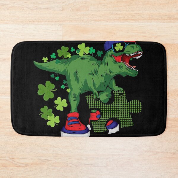Item preview, Dinosaur Autism Awareness Shamrock St. Patrick's Day Lucky designed and sold by RoyesButler.