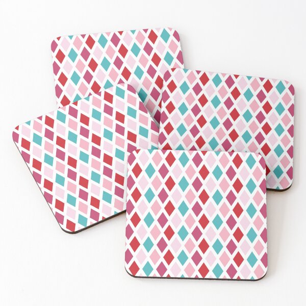 Item preview, Colorful Diamond Pattern in Red, Pink, and Teal – Modern and Bold Mouse Pad Design designed and sold by FestivityFinds.