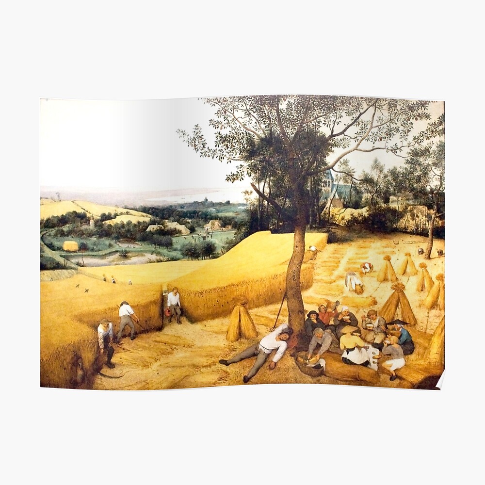 22 x 28 The Harvesters Poster Print by Pieter Bruegel the Elder 