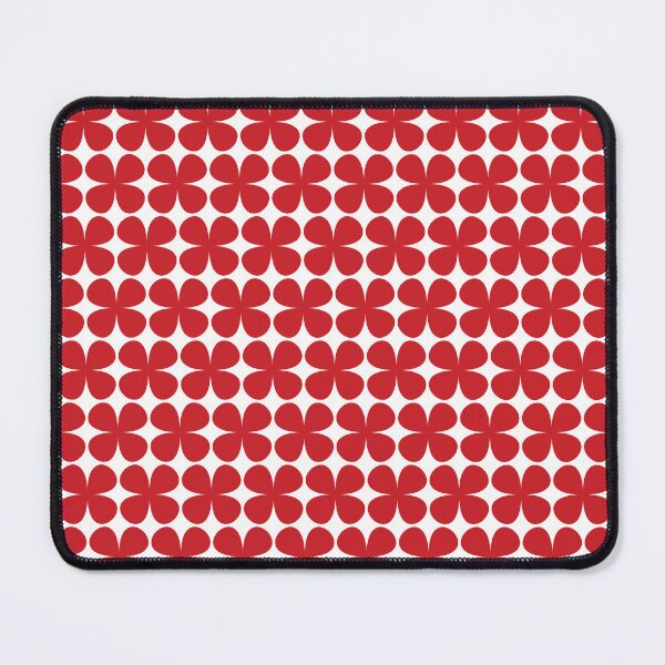 Item preview, Bold Red Flower Pattern – Simple and Modern Mouse Pad Design designed and sold by FestivityFinds.
