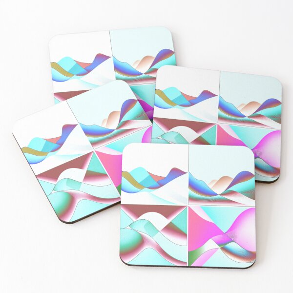 Item preview, four currents moonarize 3 colorful geometric abstract design designed and sold by SmashingDeals.