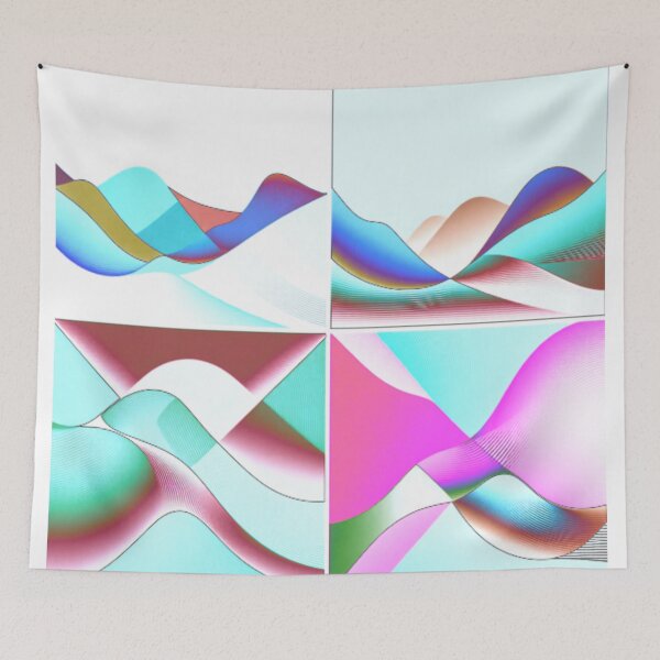 Item preview, four currents moonarize 3 colorful geometric abstract design designed and sold by SmashingDeals.