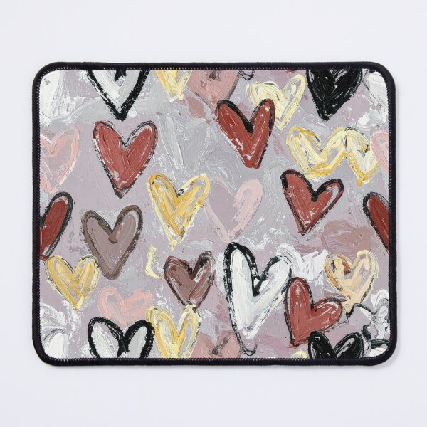 Item preview, Abstract Hand Painted Hearts Pattern designed and sold by yara.lahdo.