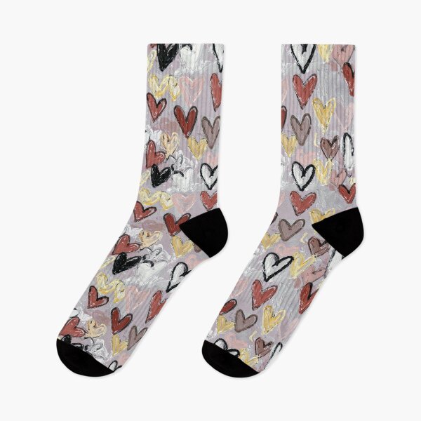 Item preview, Abstract Hand Painted Hearts Pattern designed and sold by yara.lahdo.
